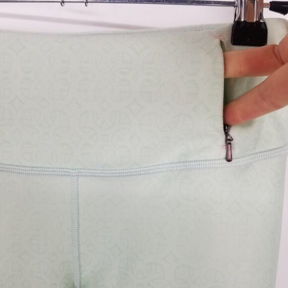 3/$25 Calia Capri Leggings XS Mid Rise Athletic Workout Ombre Mint Green Tan - Picture 6 of 11